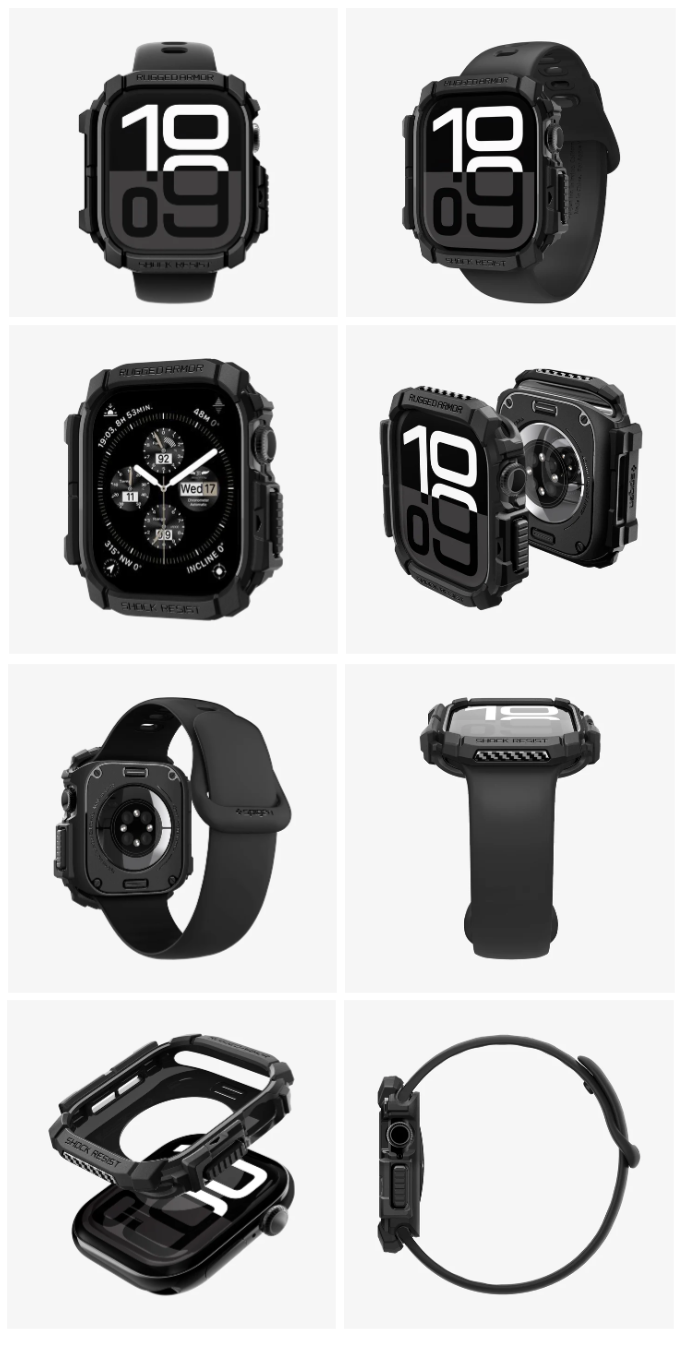 Vỏ  Apple Watch Series 10 46mm Spigen Rugged Armor 8